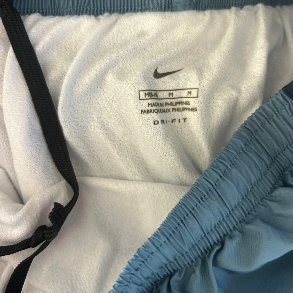 Nike Women Dri Fit Shorts - Black, Light Blue, Gray - Set of three Medium - Picture 7 of 10